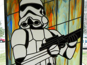 Stormtrooper Stained Glass | Million Dollar Gift Ideas