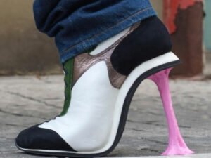 Stuck Chewing Gum High Heels | Million Dollar Gift Ideas