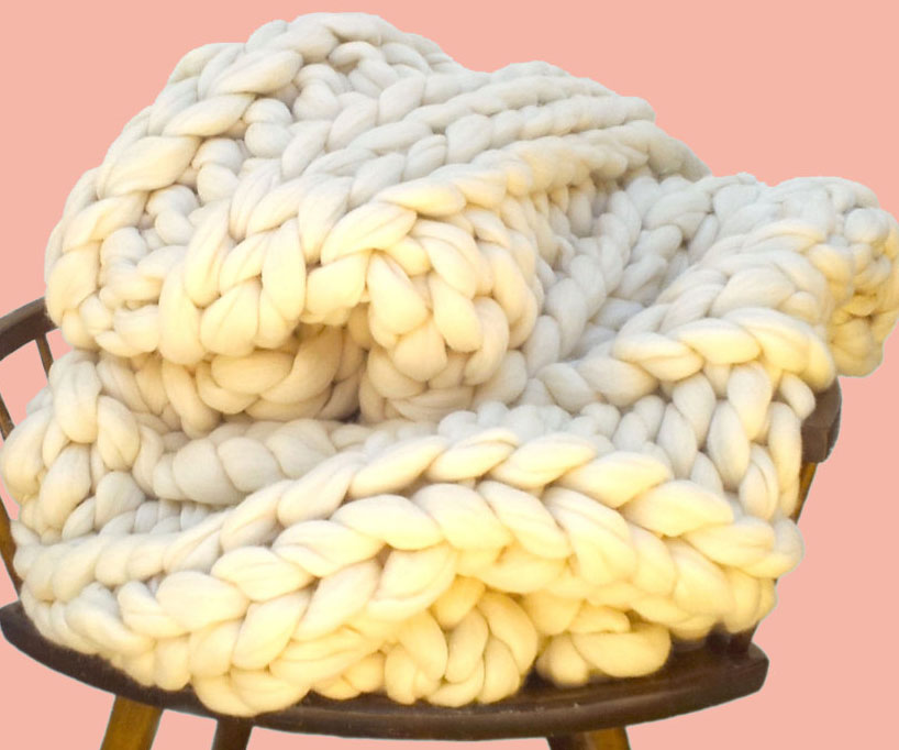 Super Chunky Knit Blanket 2