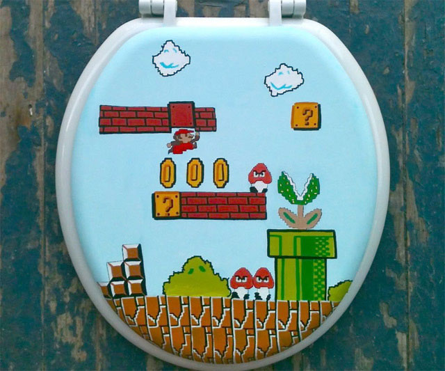 Super Mario Bros Toilet Seat