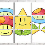 Super Mario Match Game Wall Prints