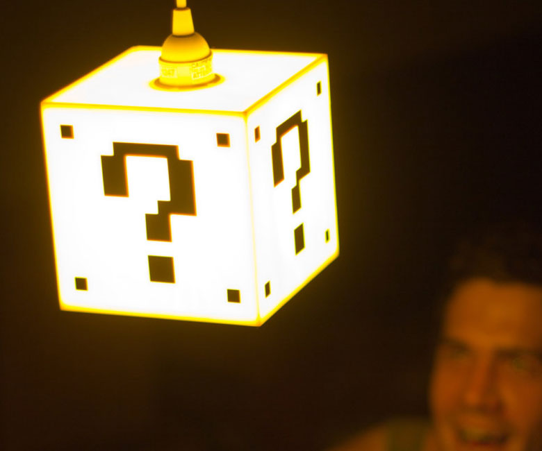Super Mario Question Mark Block Lamp 1