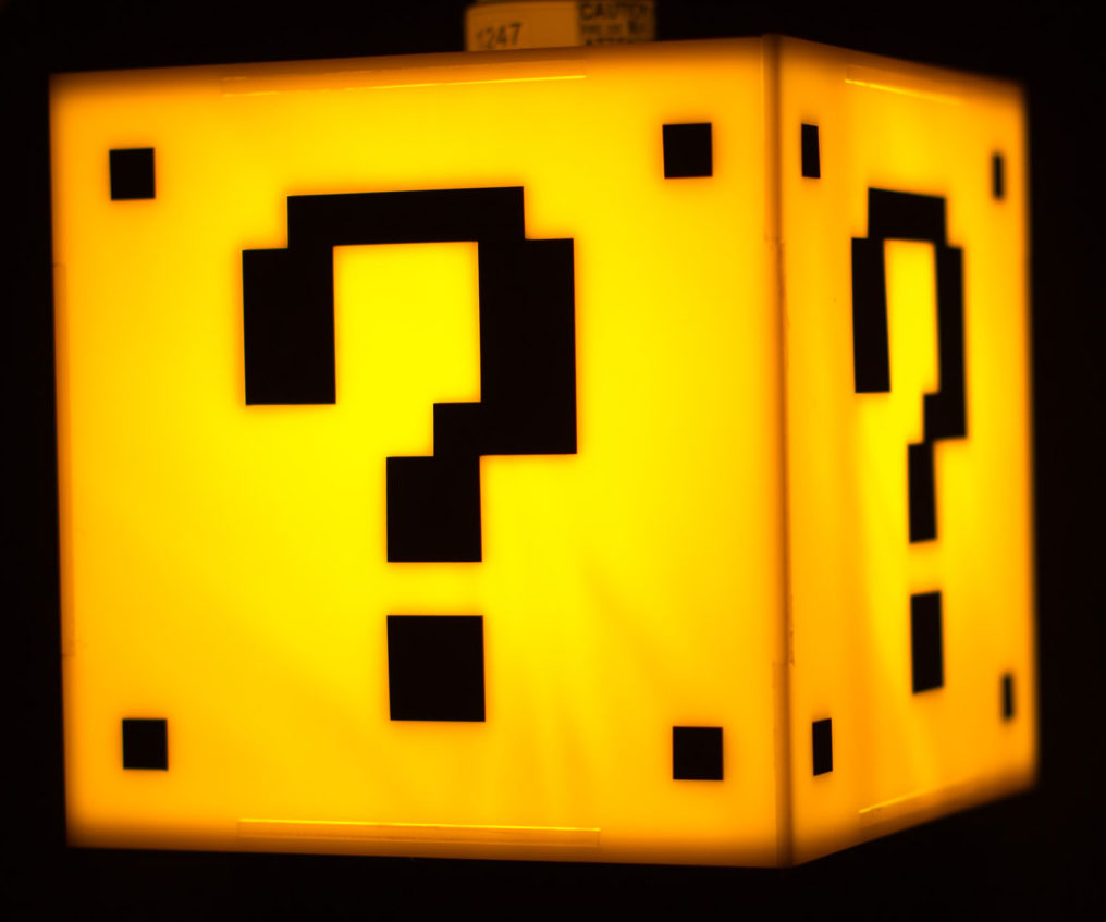 Super Mario Question Mark Block Lamp