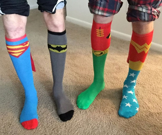 Superhero Caped Socks 2