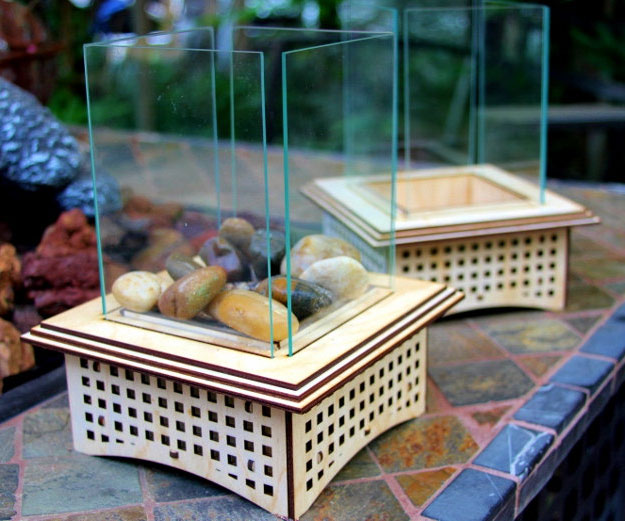 Tabletop Glass Fireplace 1