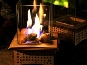 Tabletop Glass Fireplace | Million Dollar Gift Ideas