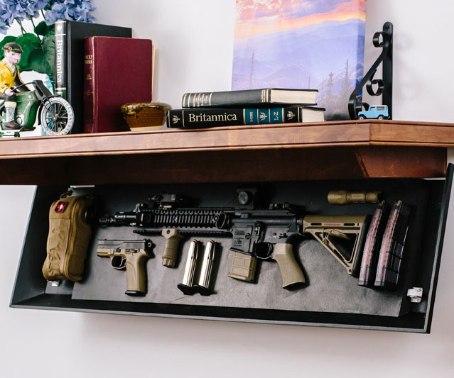 Tactical Firearm Concealment Shelves