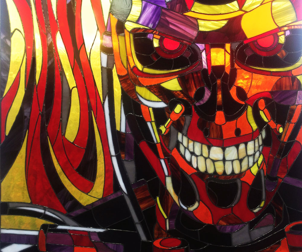 Terminator T-800 Stained Glass