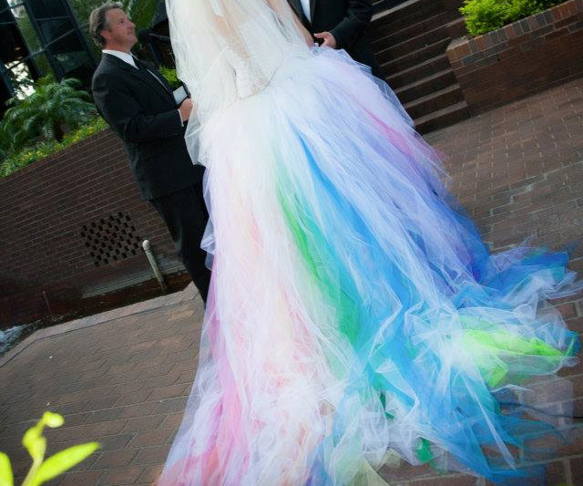 The Rainbow Wedding Dress 1