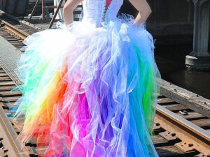 The Rainbow Wedding Dress | Million Dollar Gift Ideas