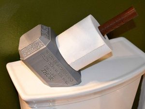 Thor’s Hammer Toilet Paper Holder | Million Dollar Gift Ideas