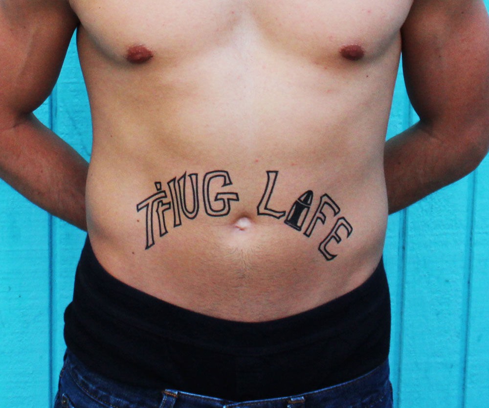 Thug Life Temporary Tattoos 1