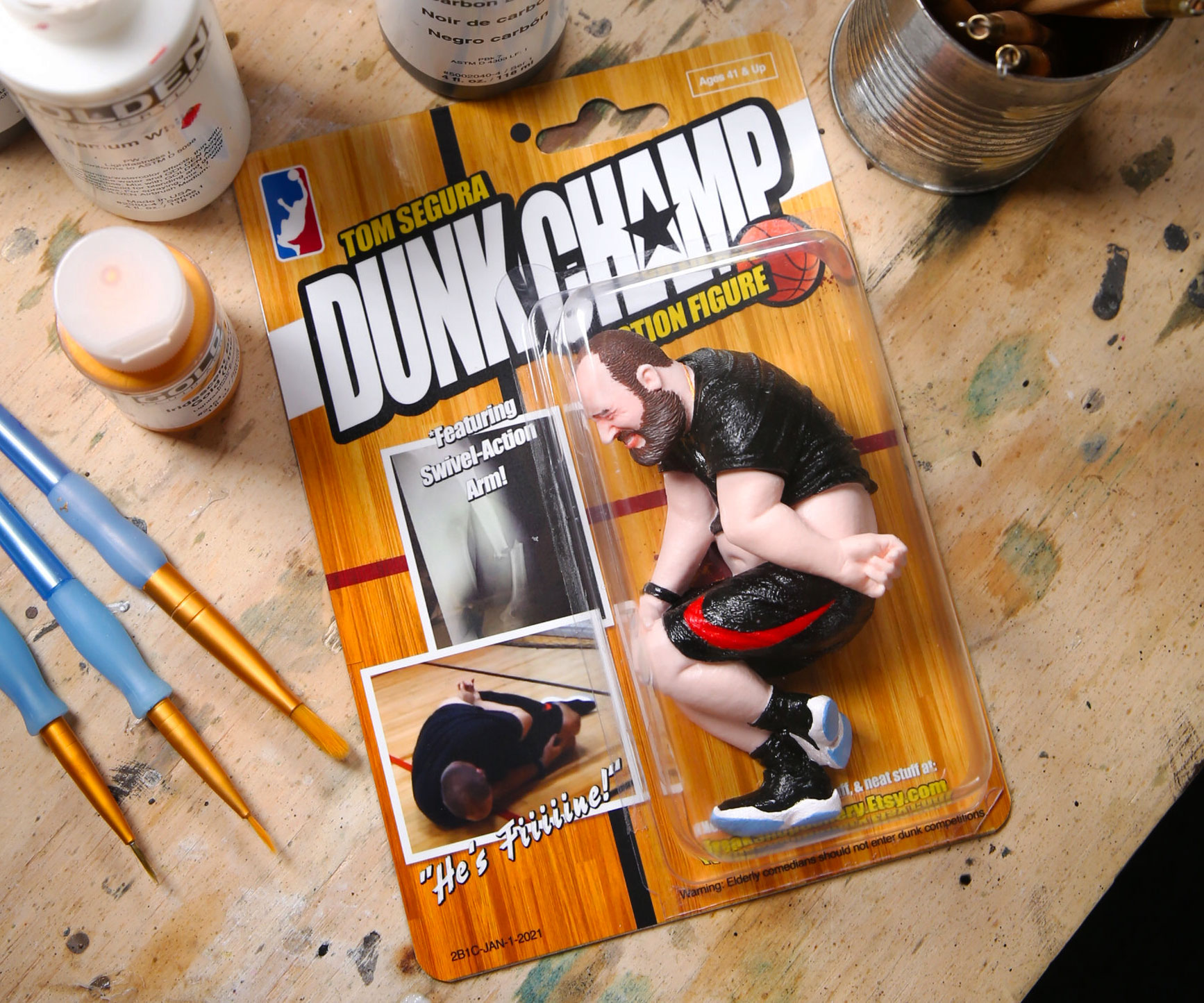 Tom Segura Dunk-Champ Action Figure