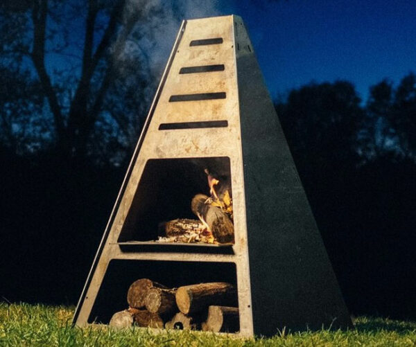 Tower Fire Pit Amp Grill 1