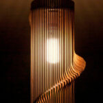 Twisted Wooden Lampshade