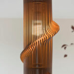 Twisted Wooden Lampshade 2