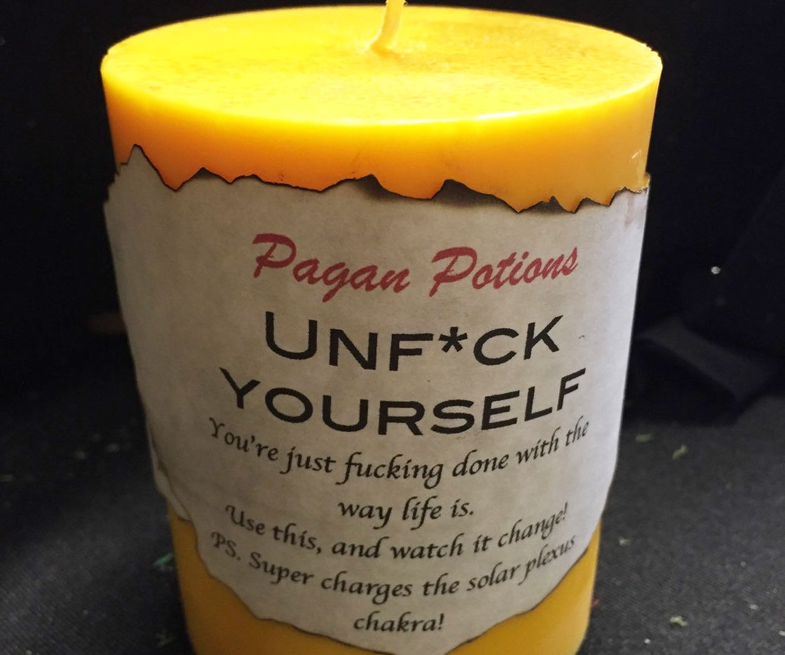 Unfuck Yourself Candle