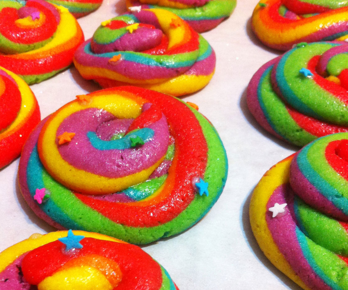 Unicorn Rainbow Poop Cookies 1