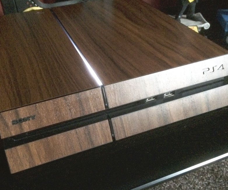 Wood Playstation 4 Decal