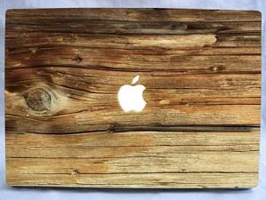 Wooden MacBook Decal | Million Dollar Gift Ideas