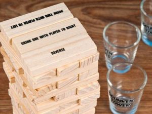 Wooden Stacking Blocks Drinking Game | Million Dollar Gift Ideas