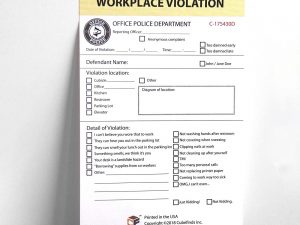 Workplace Violation Sticky Notes 1