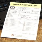 Workplace Violation Sticky Notes