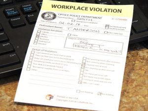 Workplace Violation Sticky Notes | Million Dollar Gift Ideas