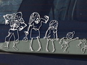 Zombie Family Car Stickers | Million Dollar Gift Ideas