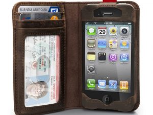 Iphone Leather Book Case 1